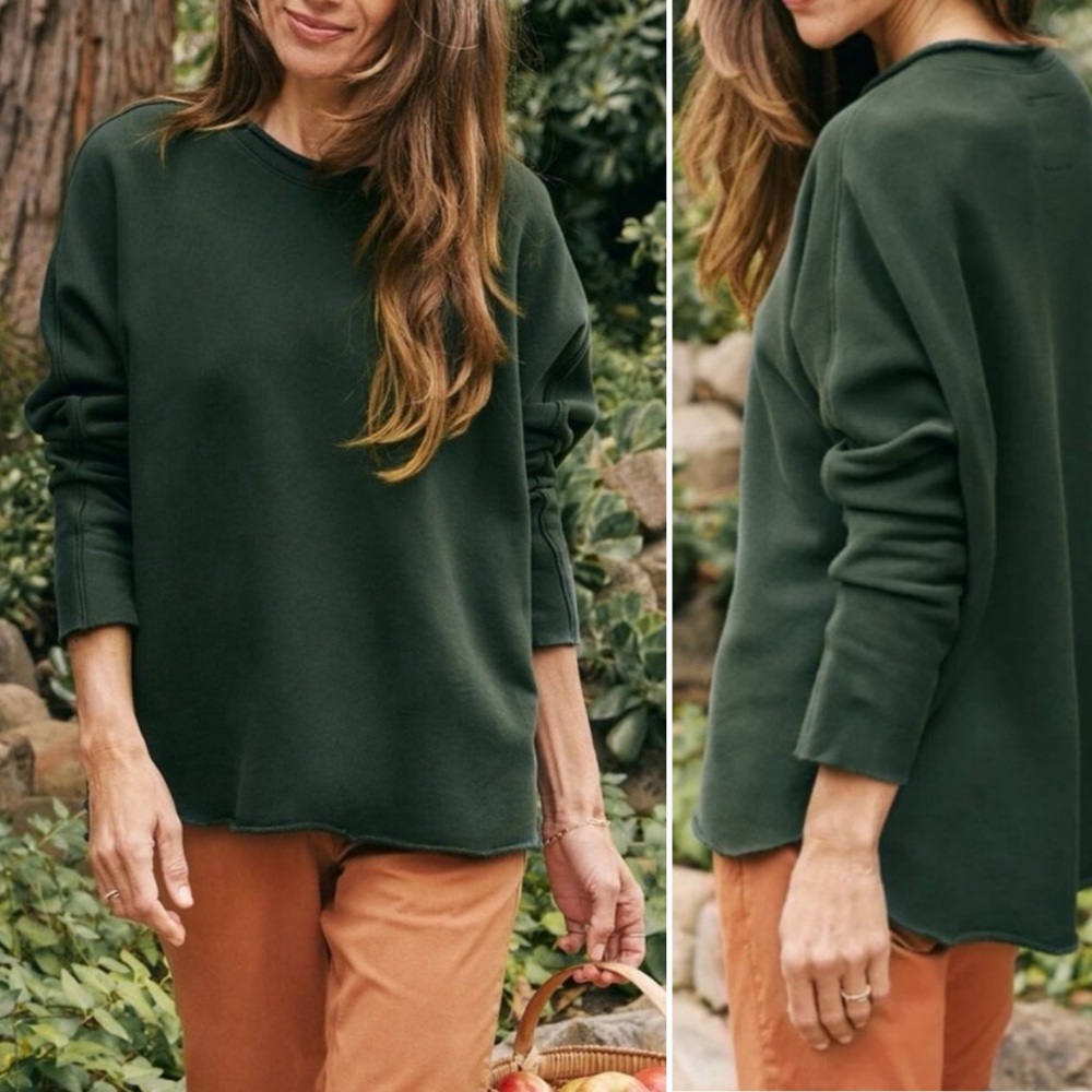 FRANK & EILEEN Anna Capelet Oversized Triple Fleece Sweatshirt Shirt \\ M